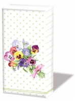 Taschentücher - Bunch of Violets Green