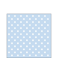 Servietten 25x25 cm - Pastel Dots Blue