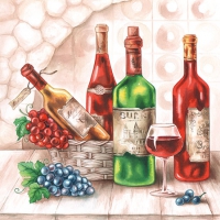 Servietten 25x25 cm - Wine Cellar