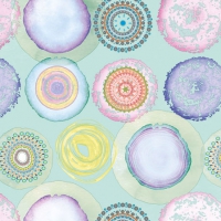 Servietten 25x25 cm - Watercolor Circles