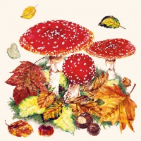 Servietten 25x25 cm - Fly Agaric