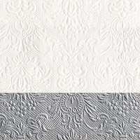 Servietten 25x25 cm - Elegance Dip Silver Servietten 25x25 cm - Elegance Dip Silver
