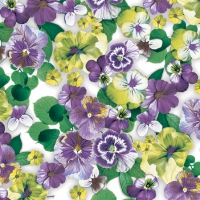 Servietten 25x25 cm - Pansy All Over Purple Servietten 25x25 cm - Pansy All Over Purple