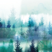 Servietten 25x25 cm - Forest Fog