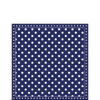 Servietten 25x25 cm - Stripes Dots Blue
