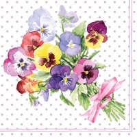 Servietten 25x25 cm - Bunch of Violets Berry Servietten 25x25 cm - Bunch of Violets Berry