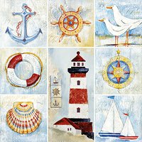 Servietten 25x25 cm - Seaside