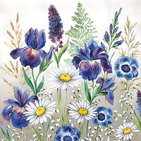 Servietten 25x25 cm - Mixed Meadow Flowers
