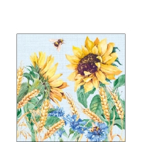 Servietten 25x25 cm - Sunflower And Wheat Blue