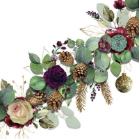 Servietten 25x25 cm - Eucalyptus White Servietten 25x25 cm - Eucalyptus White