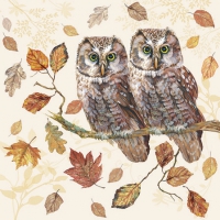 Servietten 25x25 cm - Owl Couple Servietten 25x25 cm - Owl Couple