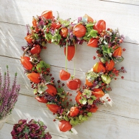 Servietten 25x25 cm - Lampion Heart Servietten 25x25 cm - Lampion Heart