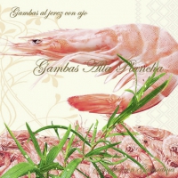 Servietten 33x33 cm - Gambas Cream