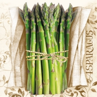 Servietten 33x33 cm - Asperges Servietten 33x33 cm - Asperges