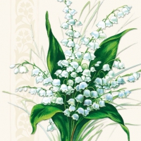 Servietten 33x33 cm - Sweet White Bells Servietten 33x33 cm - Sweet White Bells