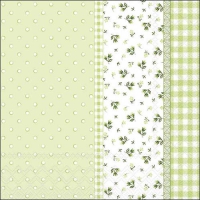 Servietten 33x33 cm - Lilly Green