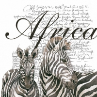 Servietten 33x33 cm - Africa White