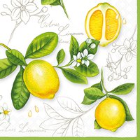 Servietten 33x33 cm - Citrus Limonum