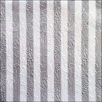 Servietten 33x33 cm - Elegance Stripes Silver