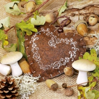 Servietten 33x33 cm - Oak Love