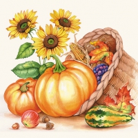 Servietten 33x33 cm - Pumpkin Basket