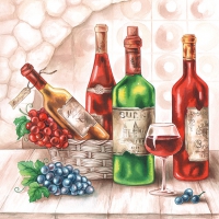 Servietten 33x33 cm - Wine Cellar