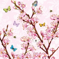 Servietten 33x33 cm - Blossom Rose
