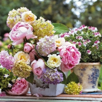 Servietten 33x33 cm - Peony Arrangement