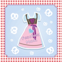 Servietten 33x33 cm - Fesches Madl