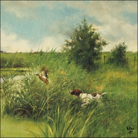Servietten 33x33 cm - Dog Hunts Duck