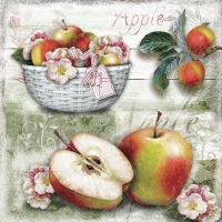 Servietten 33x33 cm - Apple Basket
