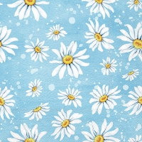Servietten 33x33 cm - Daisies Blue Servietten 33x33 cm - Daisies Blue