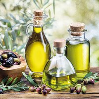 Servietten 33x33 cm - Oil Bottles