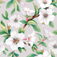 Servietten 33x33 cm - Fleur Stone