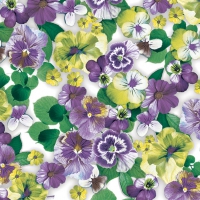 Servietten 33x33 cm - Pansy All Over Purple Servietten 33x33 cm - Pansy All Over Purple