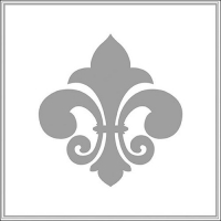 Servietten 33x33 cm - French Lily Silver