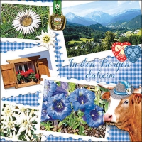 Servietten 33x33 cm - In the Mountains Blue