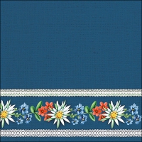 Servietten 33x33 cm - Bavarian Flowers blue