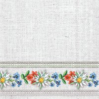 Servietten 33x33 cm - Bavarian Flowers Stone