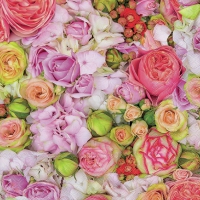 Servietten 33x33 cm - Bed of Roses