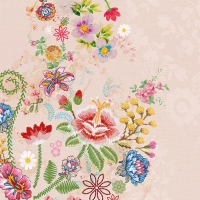 Servietten 33x33 cm - Embroidery Flowers Rose