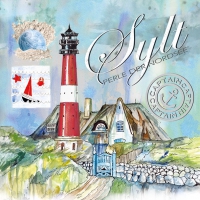 Servietten 33x33 cm - Sylt Pearl