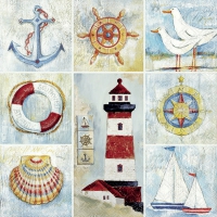 Servietten 33x33 cm - Seaside