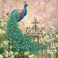 Servietten 33x33 cm - Noble Peacock