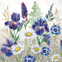 Servietten 33x33 cm - Mixed Meadow Flowers 