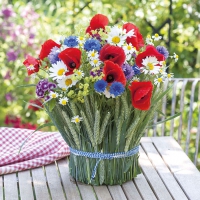 Servietten 33x33 cm - Summer Bouquet