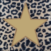 Servietten 33x33 cm - Wildlife Star Gold