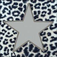 Servietten 33x33 cm - Wildlife Star Silver