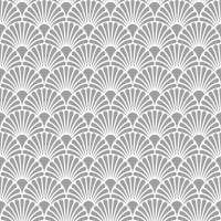 Servietten 33x33 cm - Art Deco Silver/White Servietten 33x33 cm - Art Deco Silver/White