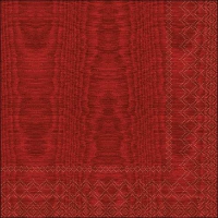 Servietten 33x33 cm - Moiree Red